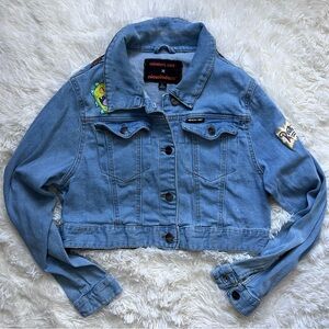 Members Only x Nickelodeon Rugrats Denim Cropped Jacket